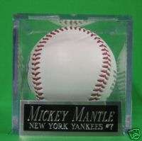 Mickey Mantle Yankees NAMEPLATE FOR AUTOGRAPHED Signed Baseball 