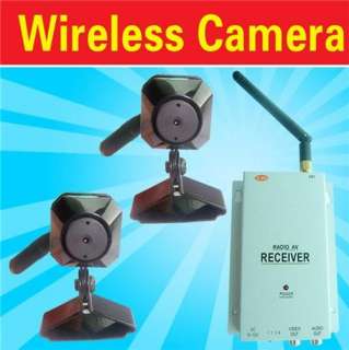 2x Mini Wireless Spy Nanny Micro Camera Pinhole System  