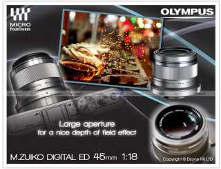 Olympus M. Zuiko Digital ED 45mm f/1.8 Lens for GF3 E PL3 E P3 #L540 