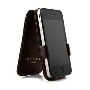  Ted Baker iPhone 4 Case   Leather Style   Swallows   Brown 