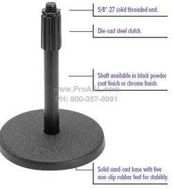 NEW 13 Desk Top Microphone Kick Mic Stand Cast Base  