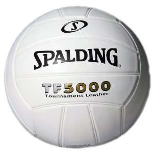  Spalding TF5000 Tournament Leather Volleyball