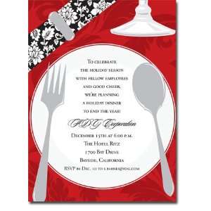     Holiday Invitations (Holiday Dinner Plate)
