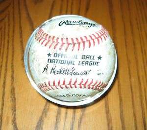 Autographed NATIONAL LEAGUE BALL Benito Santiago 80s  