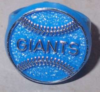 1970s San Francisco Giants Blue Plastic Ring NEAT  