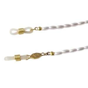   Fedon White Seeded Pearl Eyeglass Chain