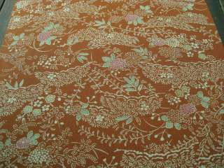F048 Vintage Japanese Silk Kimono Fabric/ Quilt Craft  