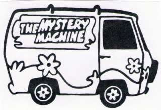 Rub On Window Sticker Scooby Doo The Mystery Machine BK  