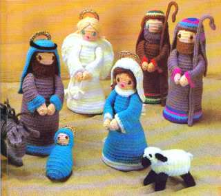 Crochet Pattern Xmas Nativity Scene 8   10 High  