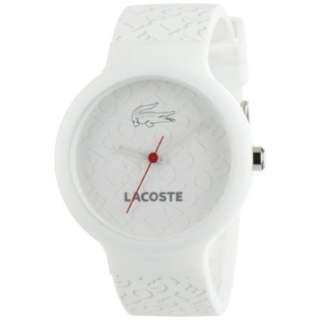 Lacoste Womens 2010547 GOA White Strap with Grey Lacoste Wording 