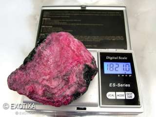 821CT SUPER HUGE NATURAL RED ZOISITE RUBY ROUGH RARE  