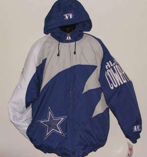 VTG 90s COWBOYS LogoAthletics NFL ProLine Jacket NWT XL  