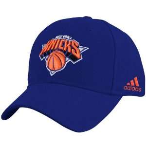  adidas New York Knicks Royal Blue Basic Logo Adjustable 
