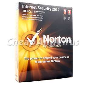 Norton Internet Security 2012 10 PC User / 1 Year (Brand New Sealed 