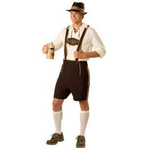   In Character Costumes Bavarian Guy Adult Costume / Brown   Size Large