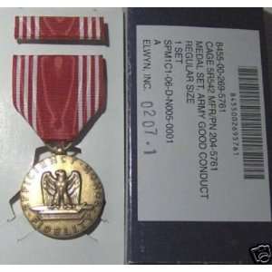    U.S. Army Good Conduct Full Size Medal Set 