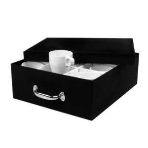  Euro Cup China Storage Chest with Black Booklinen Cover 