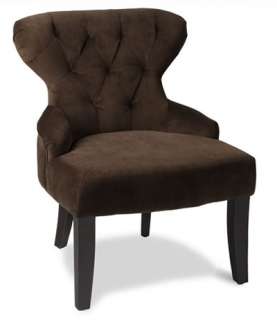 NEW Chocolate Fabric Living Room Lounge Hourglass Chair  