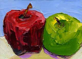   Still Life Fruit Impression Art Oil Painting Palette Knives KEN  