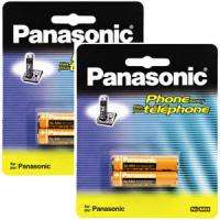 Panasonic HHR 4DPA Battery HHR4DPA ( 2 Packs of 2 )  