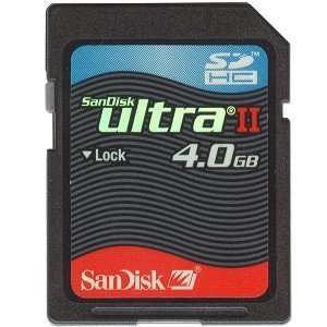    SanDisk 4.0GB Ultra II Class 4 SDHC Memory Card Electronics