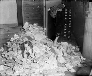 Heap of Papers, Denver, CO, photograph by Harry M. Rhoads (1880/81 
