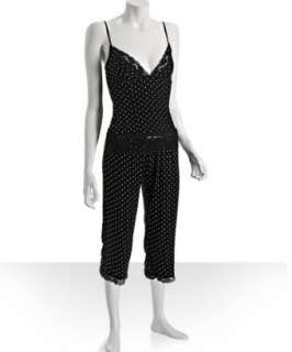 Tart Intimates black polka dot jersey Hayley cami pajama set 