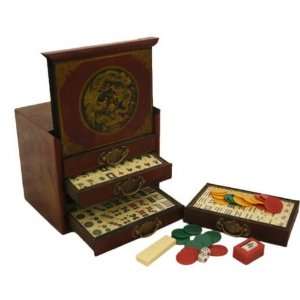   Collectible Chinese Antique Style Mini Mahjong Game Set Toys & Games