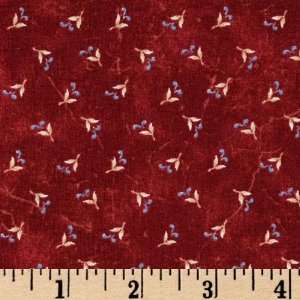  of Honor Tiny Buds Burgundy Fabric By The Yard Arts, Crafts & Sewing