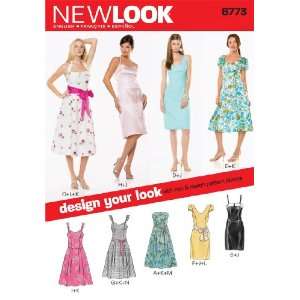  New Look Sewing Pattern 6773 Misses Dresses, Size A (6 8 