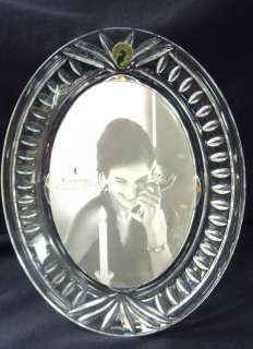   OVERTURE CRYSTAL OVAL PHOTO FRAME   NEW WITH STICKERS.  