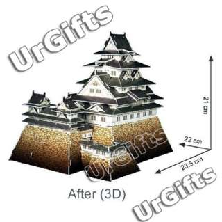 Paper 3D Puzzle Model Japan Himeji Castle Himeji jo NEW  