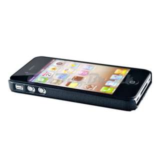 Black Ultra Plastic Snap on Hard Case Cover Skin For Apple iPhone 4 G 