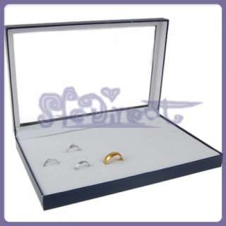 Jewelry Display Tray Plastic 36 Slots Foam Insert Box  