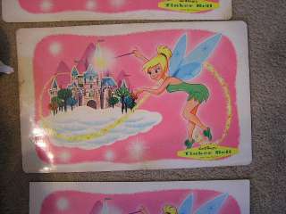 Set of Five Tinker Bell Childs Placemats, Used Cond  