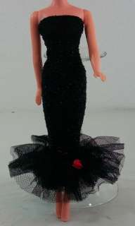 Vintage Barbie Original 1962 Solo In The Spotlight Black Dress #982 
