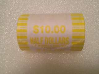   HALF DOLLAR BANK SEALED UNSEARCHED ROLL OF 20 COINS P&D MIXED  