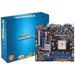 ASRock A55M HVS FM1 AMD A55 FCH Micro ATX AMD Motherboard by ASRock