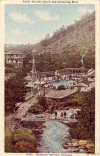 ELDORADO SPRINGS COLORADO creek & swimming pool  