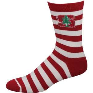  NCAA Stanford Cardinal Rugby Striped Tall Socks   Cardinal 
