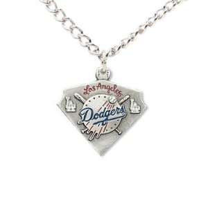  Los Angeles Dodgers Chain Necklace & Enameled Pewter 