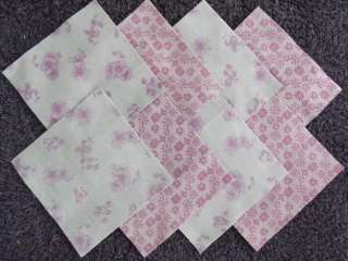 40 Mint Julep   4x4 Fabric Squares/Quilt Blocks/Kits/Sewing  