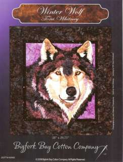 WINTER WOLF APPLIQUE WALLHANGING QUILT PATTERN  