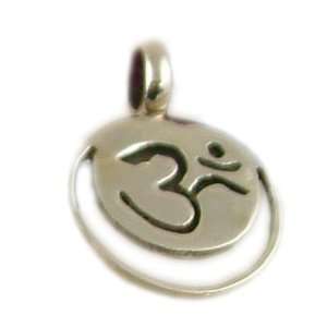  Crown Chakra Om Pendant Sterling Silver Jewelry