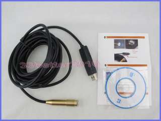 5M Waterproof Snake Pipe Cam Endoscope USB Borescope Inspection Camera 