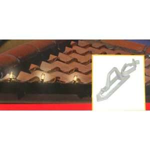  Pack of 25 Outdoor Christmas Light Clay Tile Roof Clips 