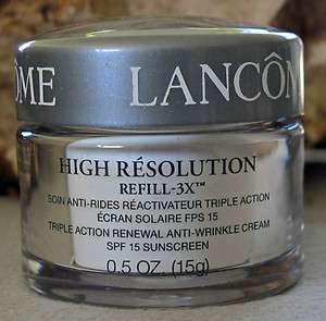 Lancome High Resolution Refill 3x Triple Action Renewal Anti Wrinkle 