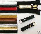 more options 2 leather zipper pull tabs w split rings bag briefc ase $ 