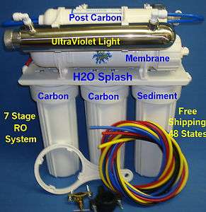 Stage RO+DI+UV 100/150gpd Reverse Osmosis System Water Filter NT h2o 