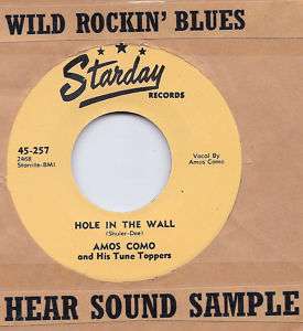 Blues/Rockabilly AMOS COMO – HOLE IN THE WALL STARDAY  